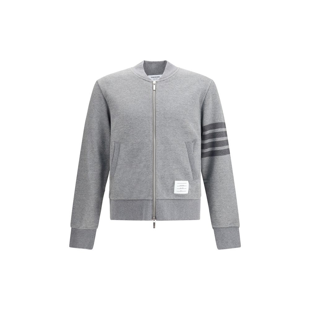 Sweatshirt Thom Browne à zip gris