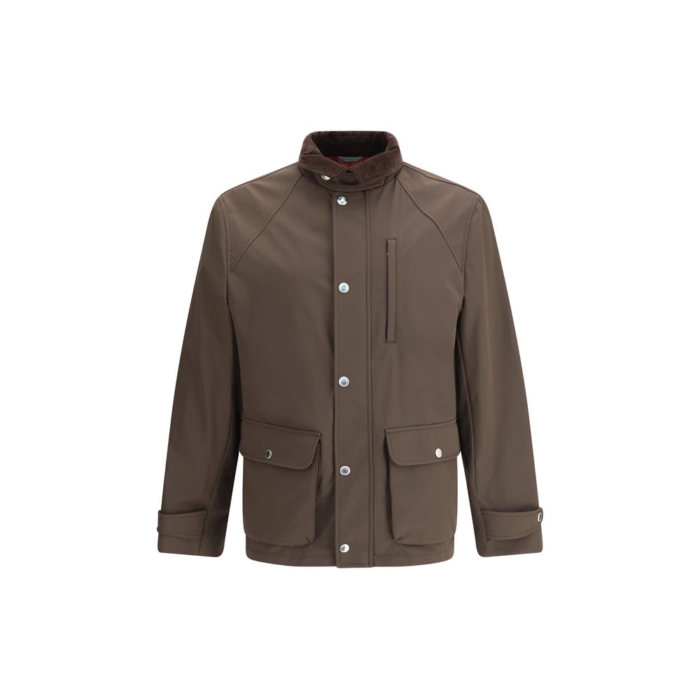 Veste Brunello Cucinelli stretch nylon noire