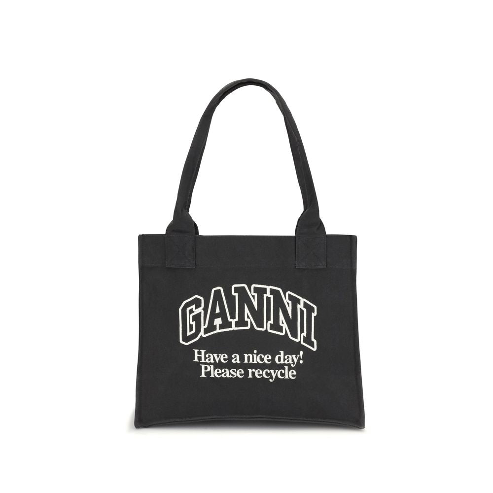Tote bag Ganni beige
