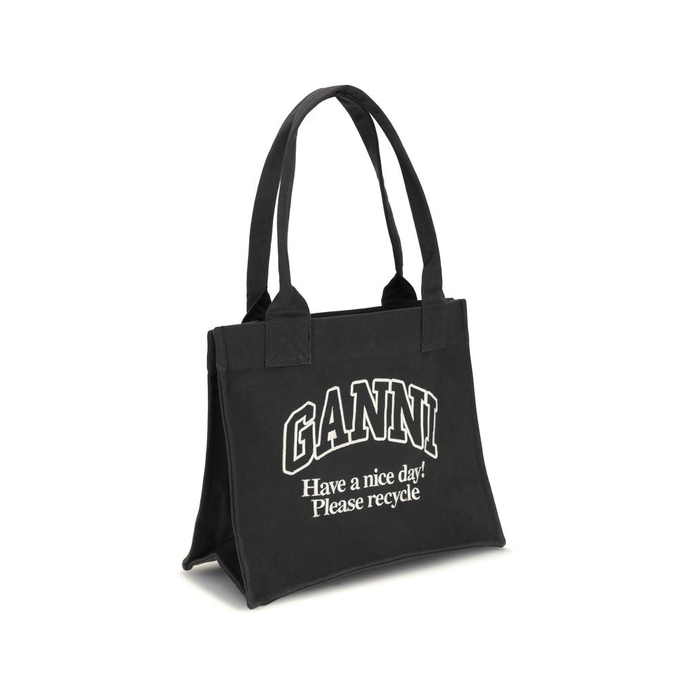 Tote bag Ganni beige