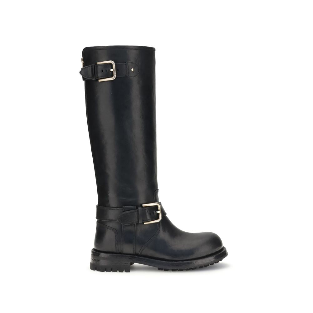 Bottines Biker Horse noires