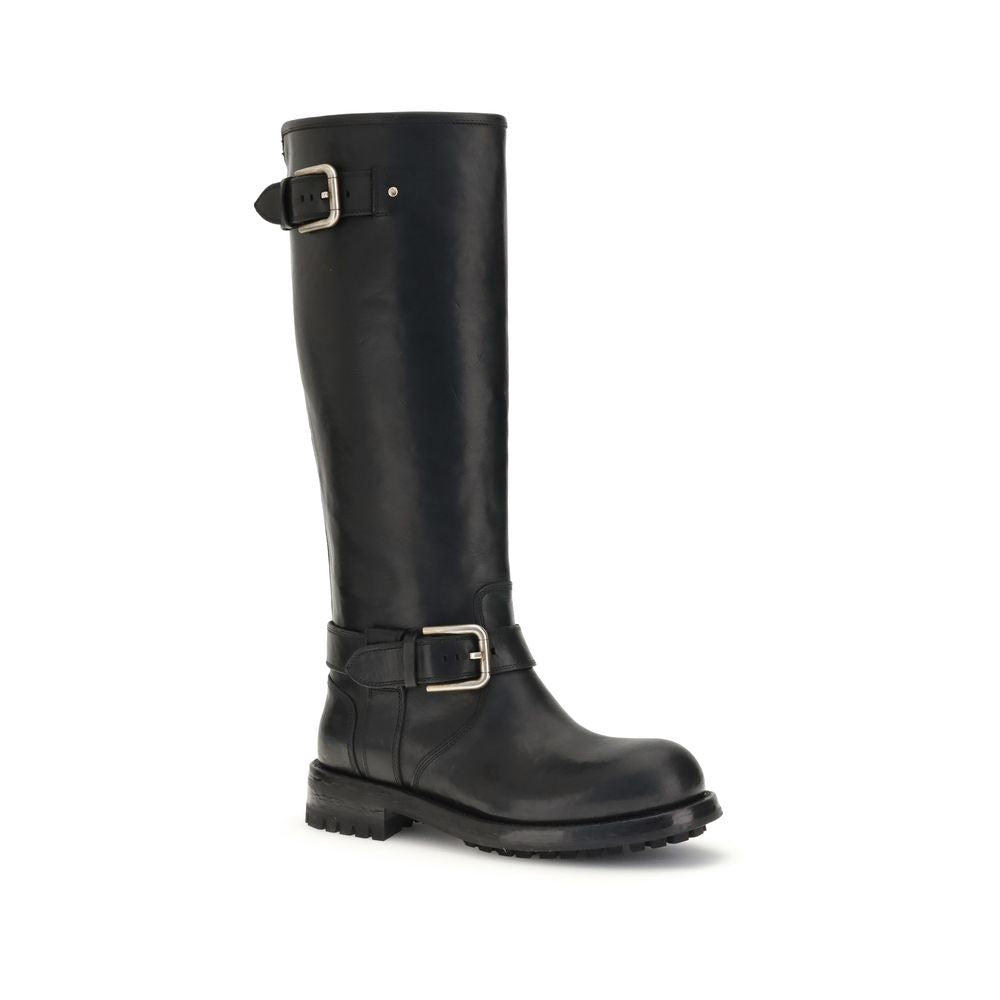 Bottines Biker Horse noires