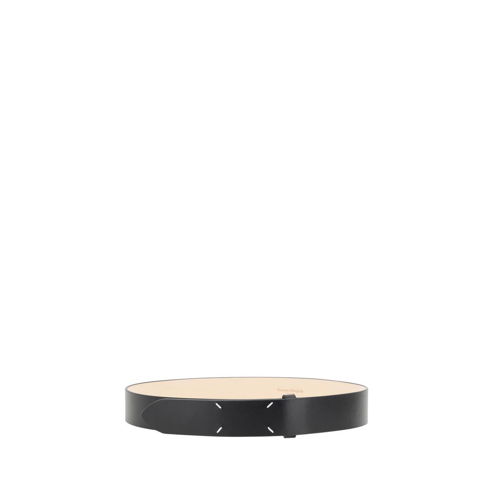 Ceinture Margiela en cuir noire