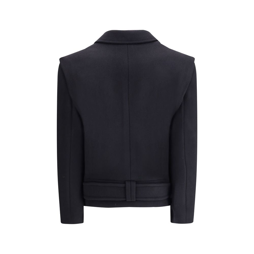 Manteau Balmain double boutonnage noir