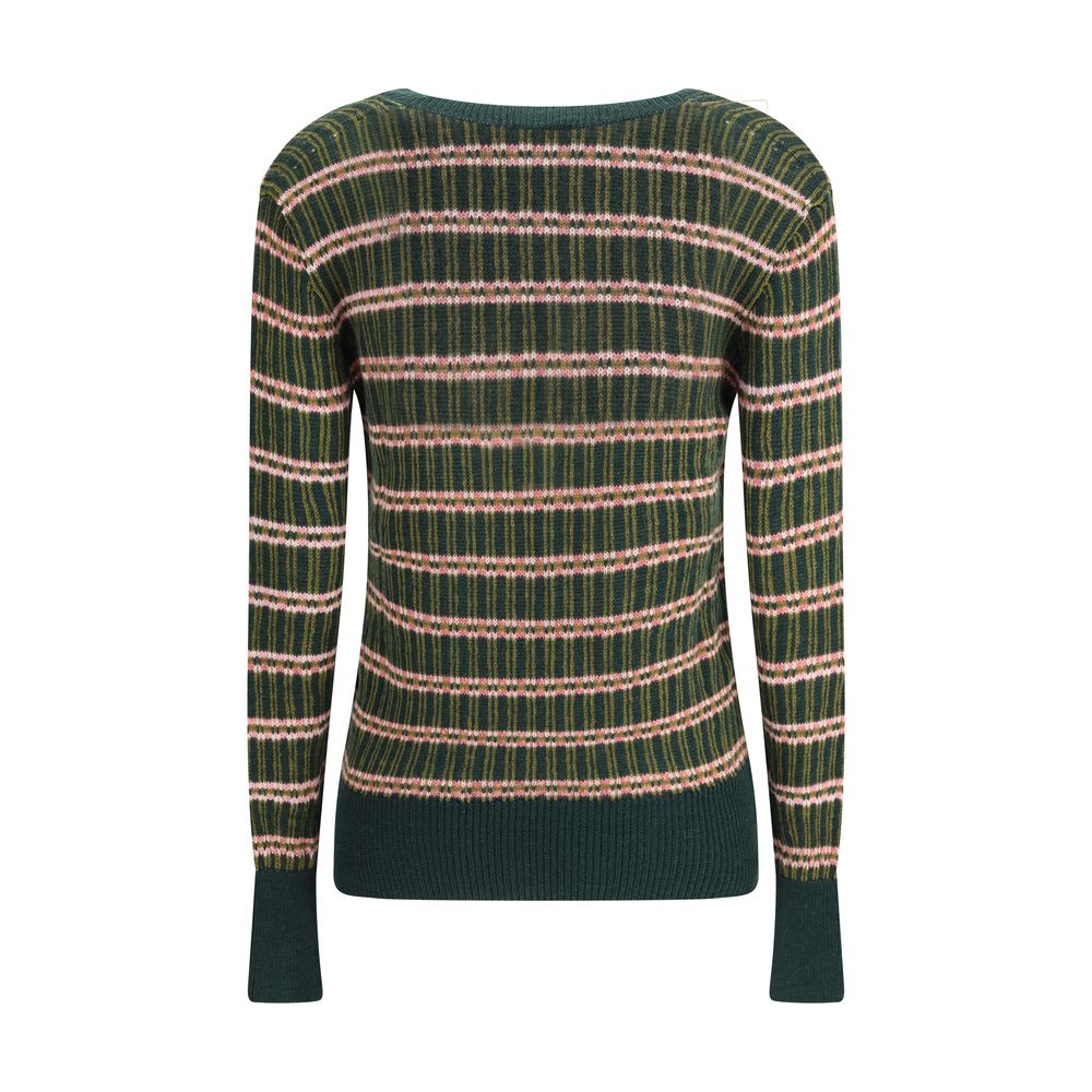 Sweat Etro rayé en laine multicolore