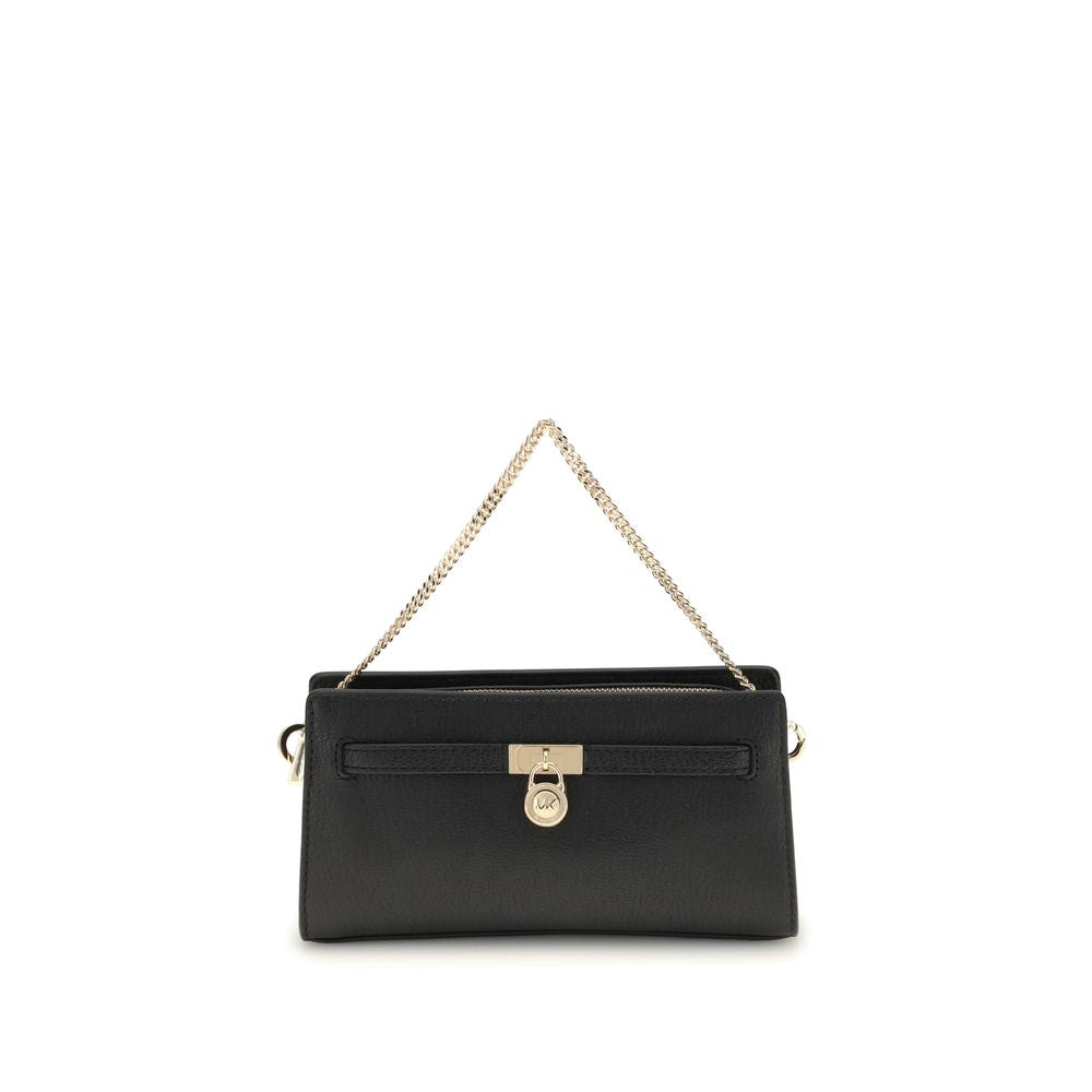 Sac épaule Michael Kors Hamilton cuir noir