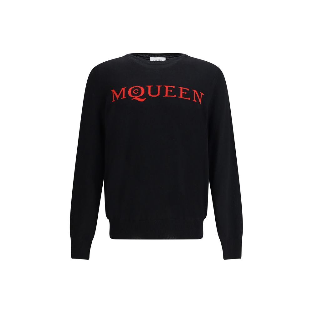 Pull Alexander McQueen logo gris