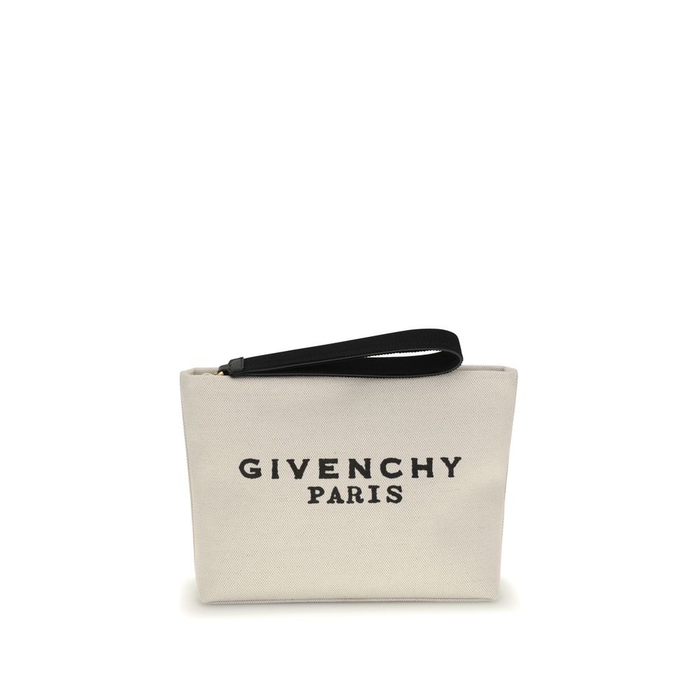 Pochette Givenchy en toile grise