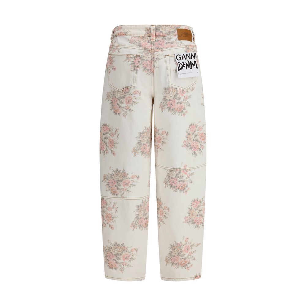 Jeans Ganni Stary imprimé floral multicolore