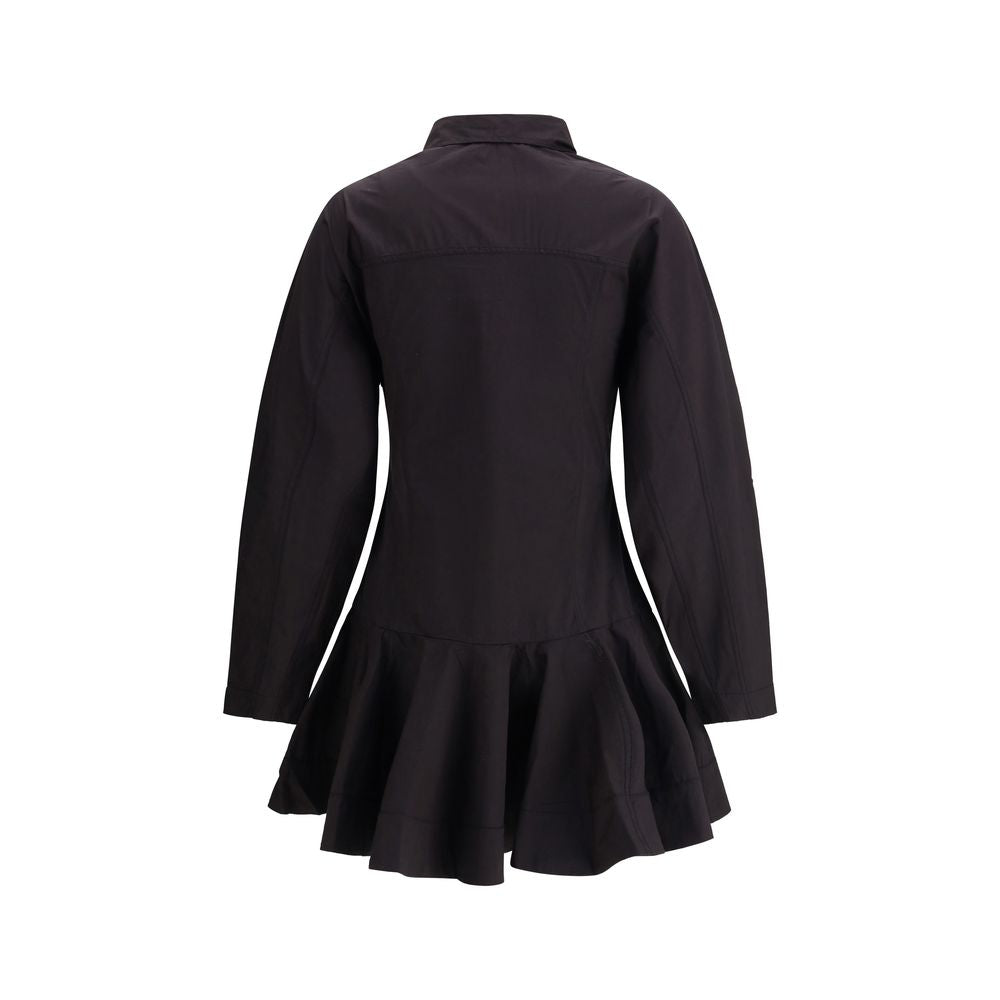 Robe chemisier Ganni noire