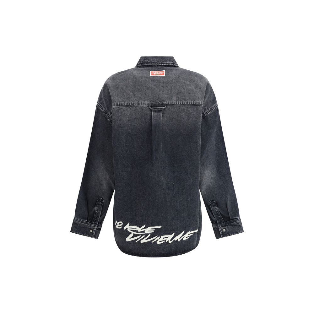 Chemise Kenzo x Futura en denim bleu