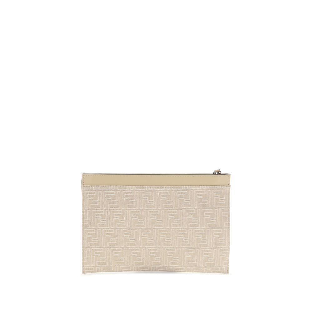 Pochette Fendi denim bleue