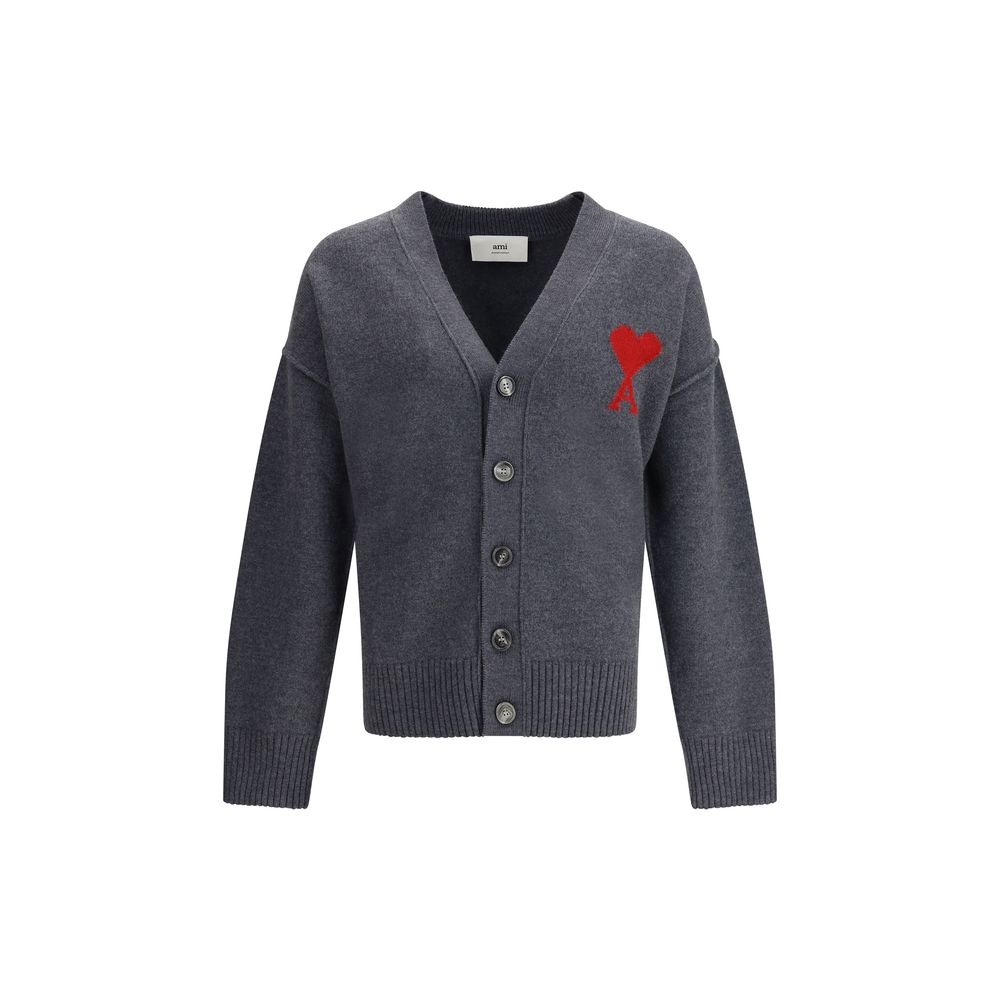 Cardigan Ami Paris Ami De Coeur bleu