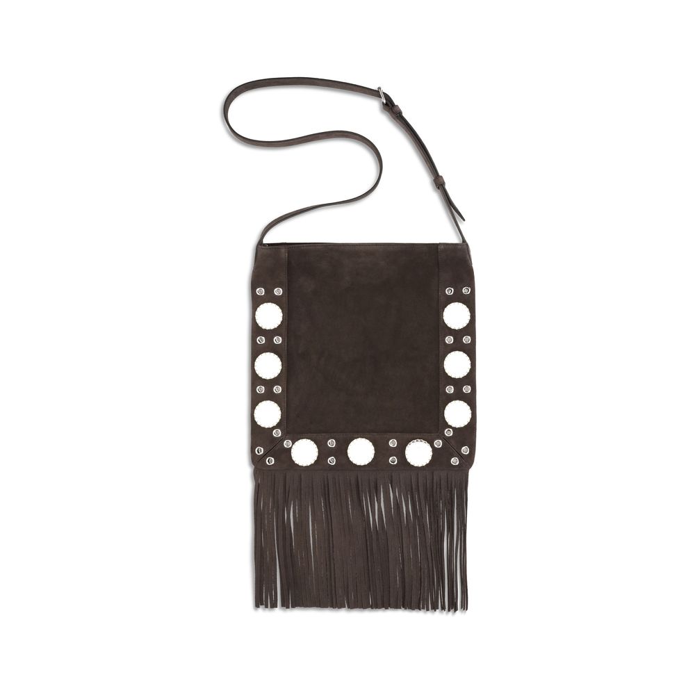 Sac Valentino Garavani Nellcôte en suède noir
