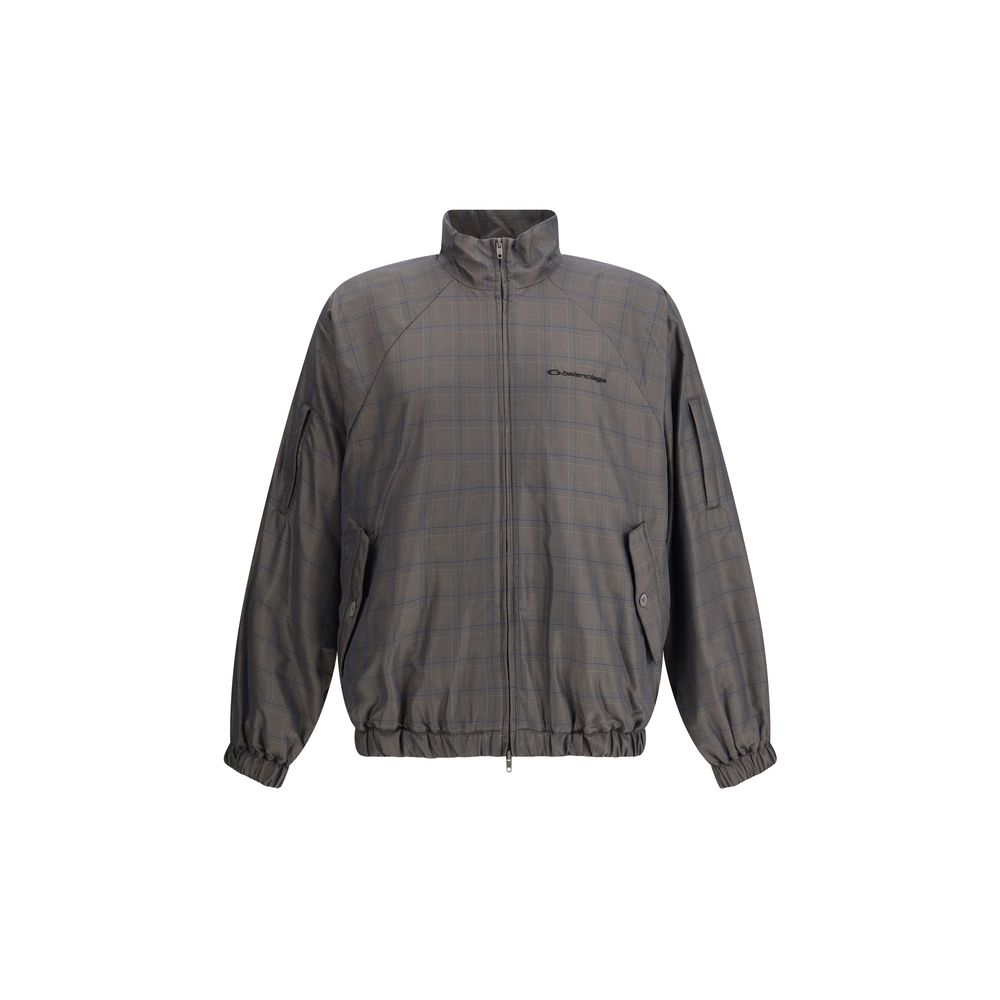 Veste Balenciaga à motif marron et bleu