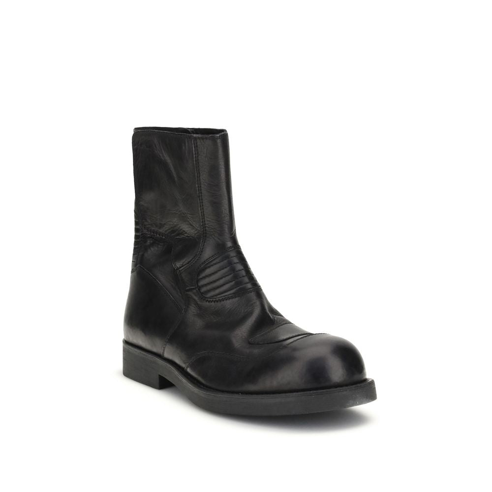Bottines MM6 en cuir noires
