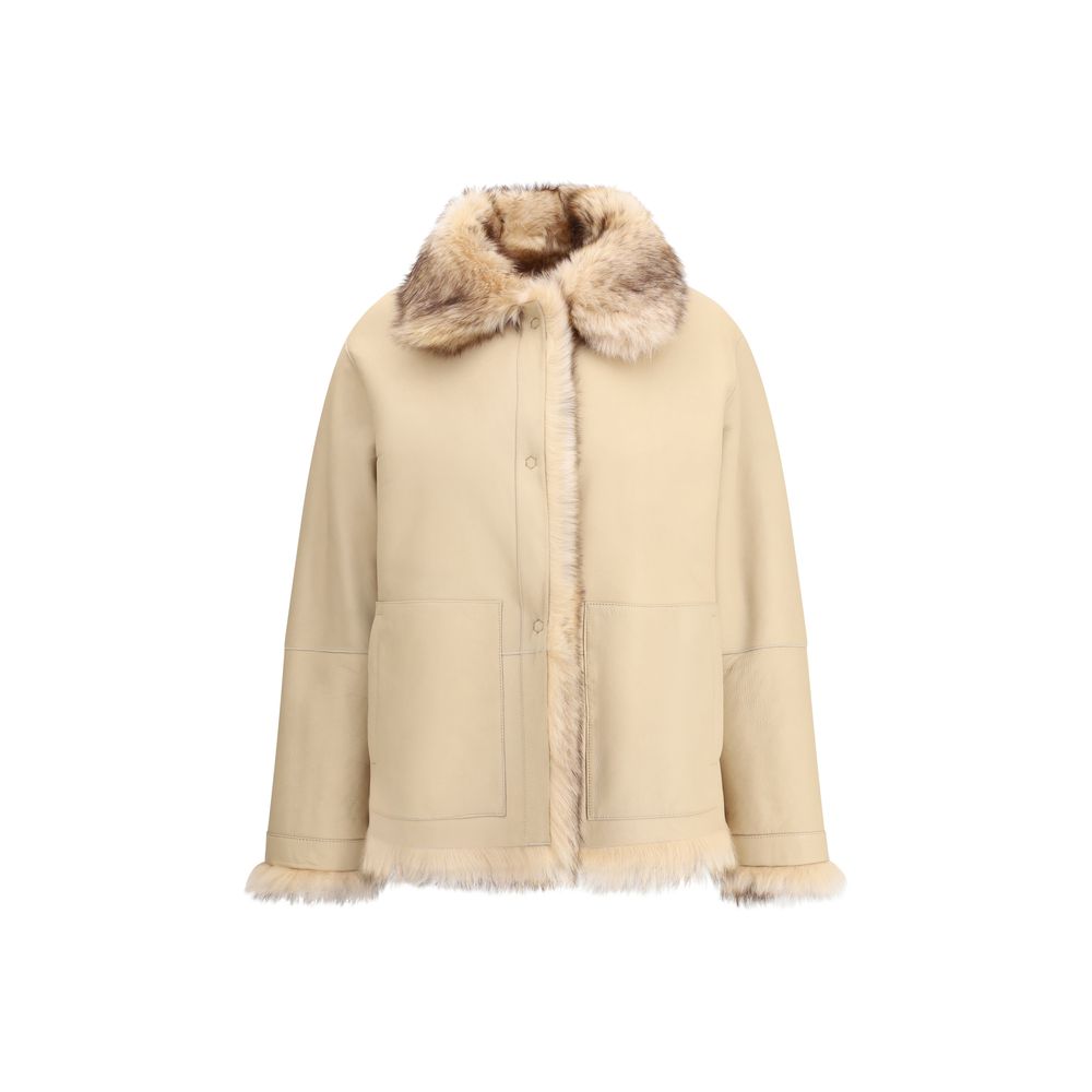 Manteau P.A.R.O.S.H. réversible beige