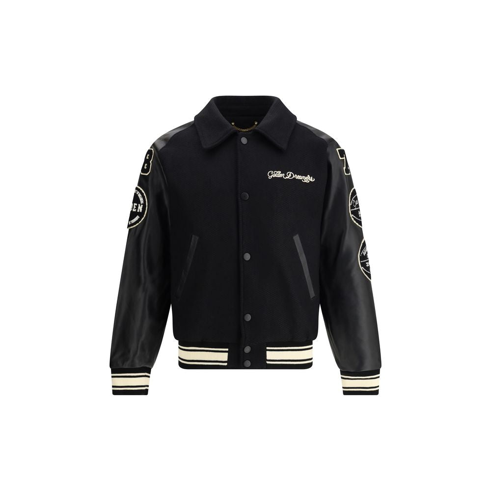 Veste bomber Golden Goose en laine noire