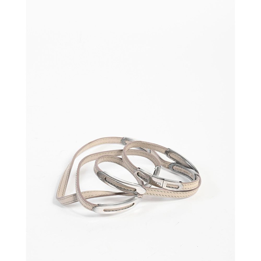 Bracelet Tod's en cuir vert militaire