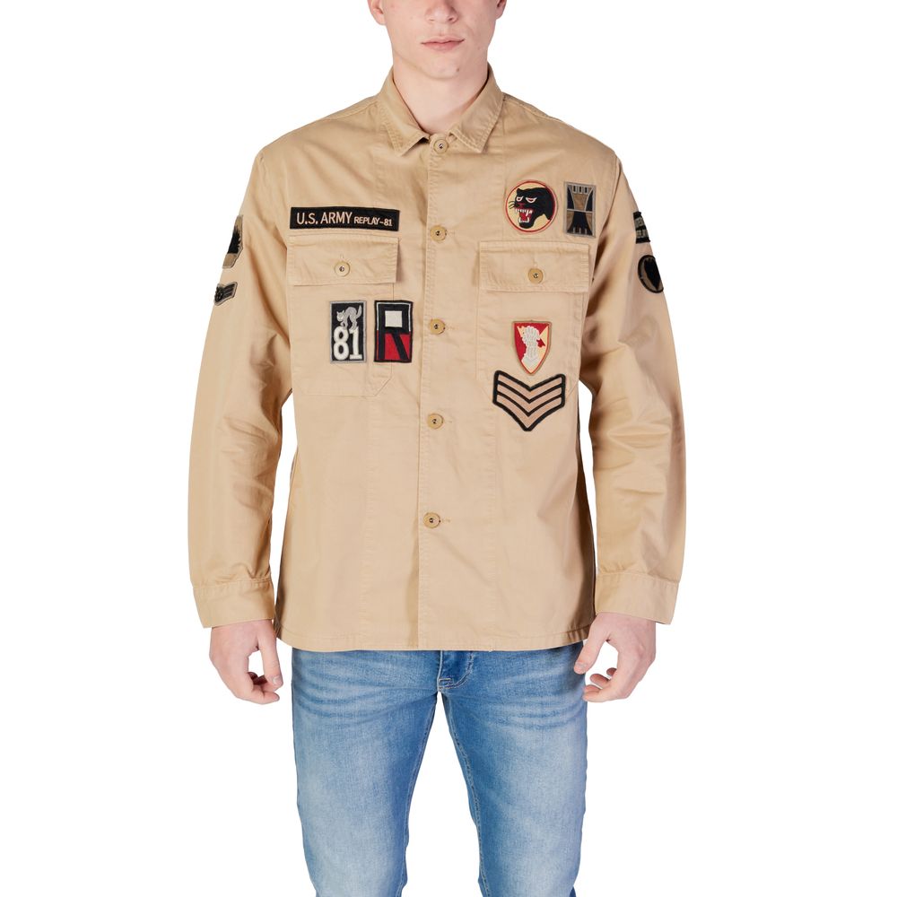 Chemise Replay beige