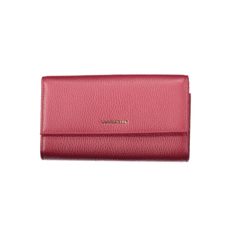 Portefeuille Coccinelle cuir rouge