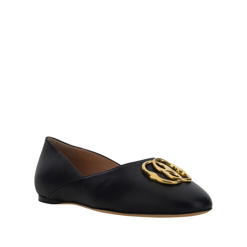 Ballerines Bally en cuir noires