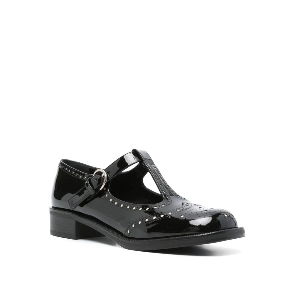 Talons Miu Miu en cuir noirs