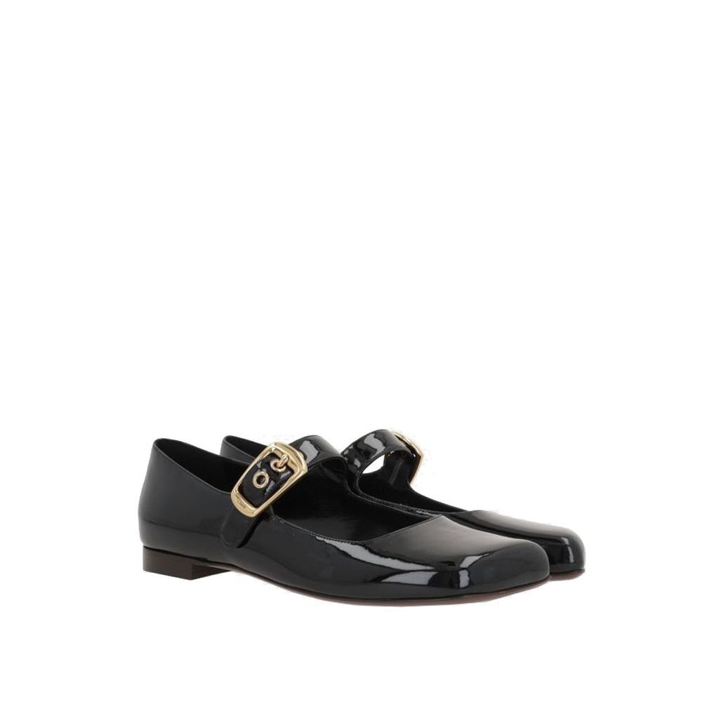 Sandales Chloé Polly en cuir noires