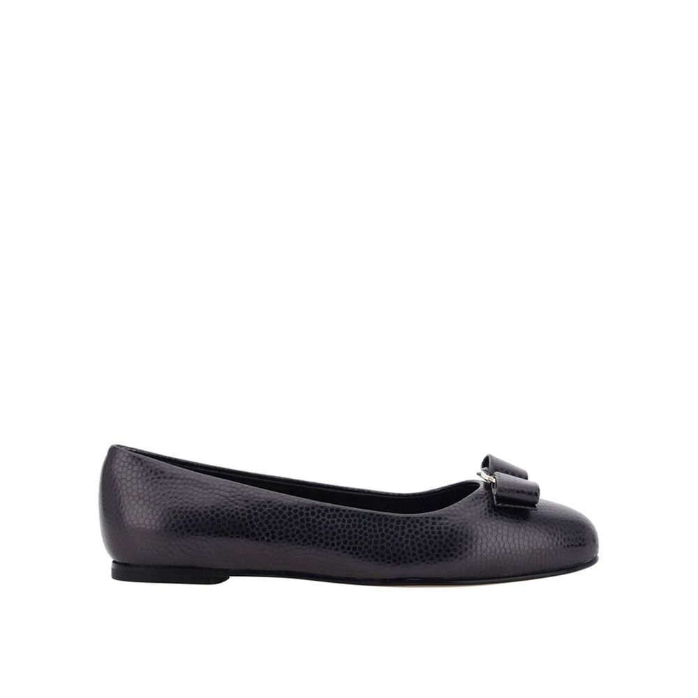 Ballerines Salvatore Ferragamo en cuir noires