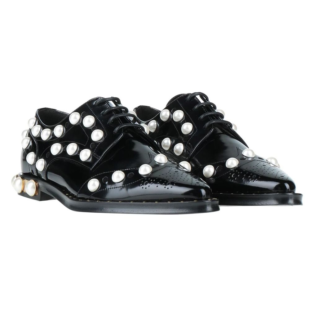 Derbys Dolce & Gabbana en cuir noir