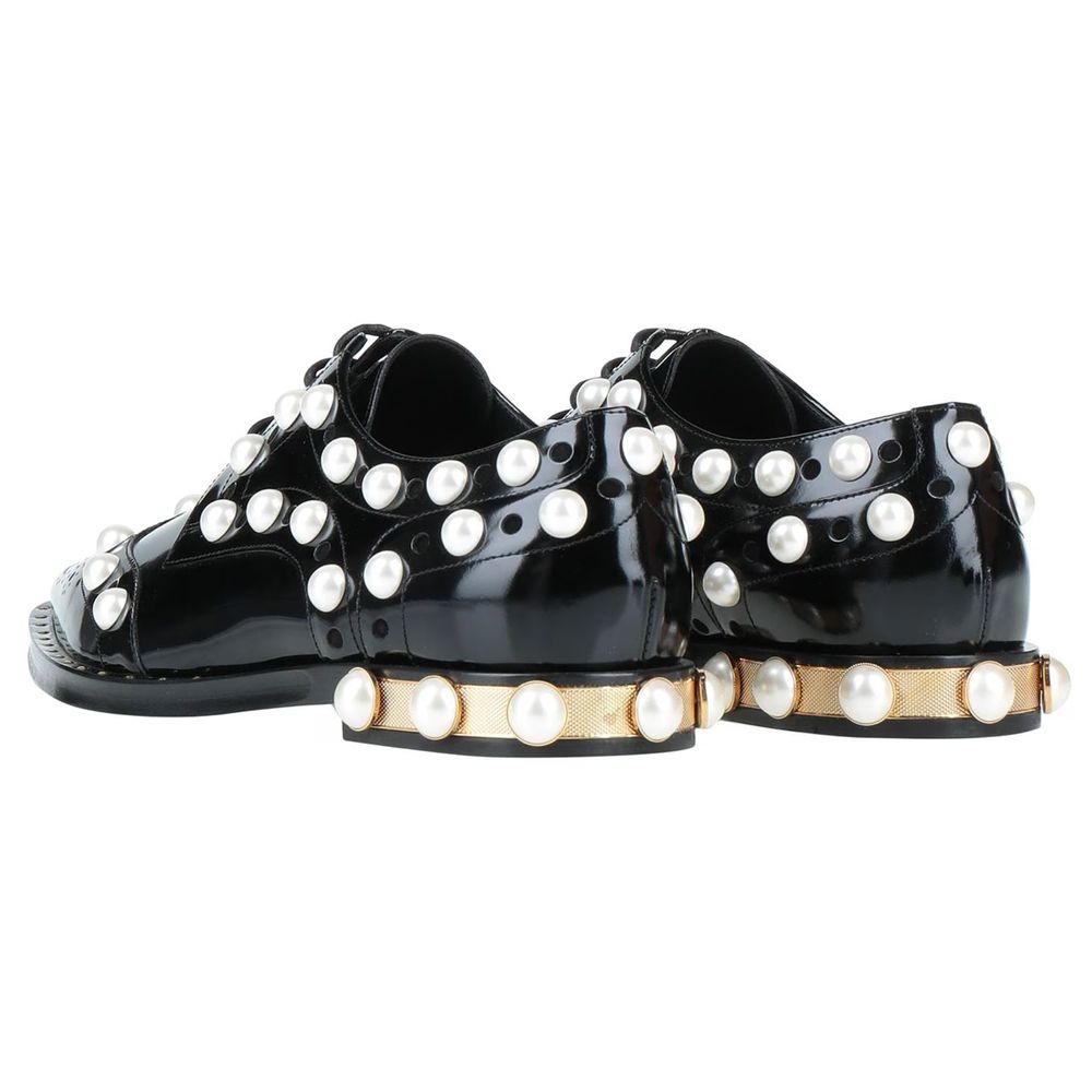 Derbys Dolce & Gabbana en cuir noir