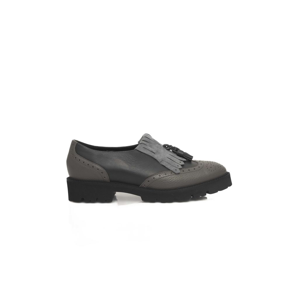 Mocassins Cerruti 1881 en cuir gris