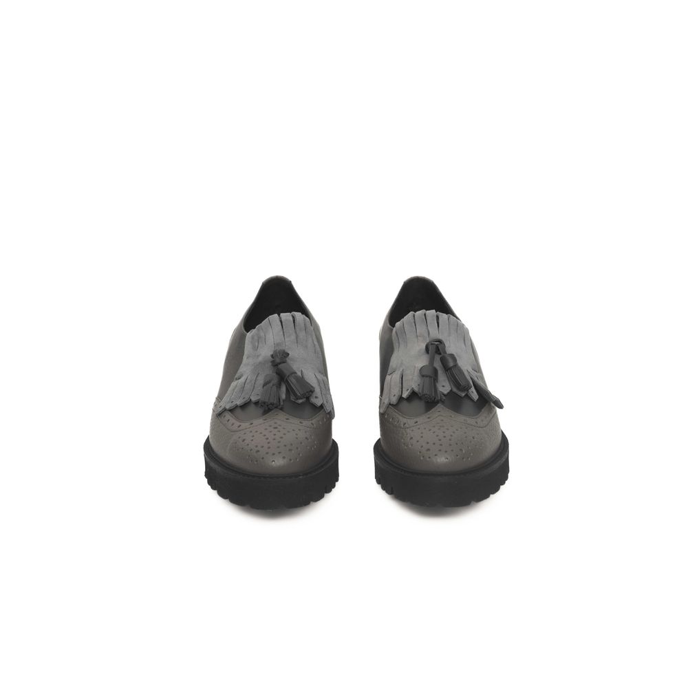 Mocassins Cerruti 1881 en cuir gris