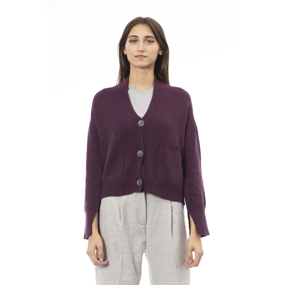 Cardigan Alpha Studio bordeaux