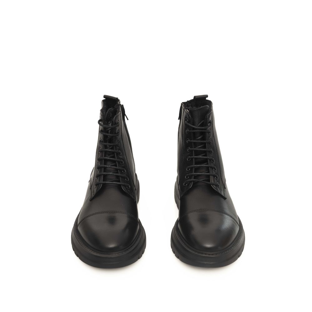 Bottines Cerruti 1881 en cuir noires