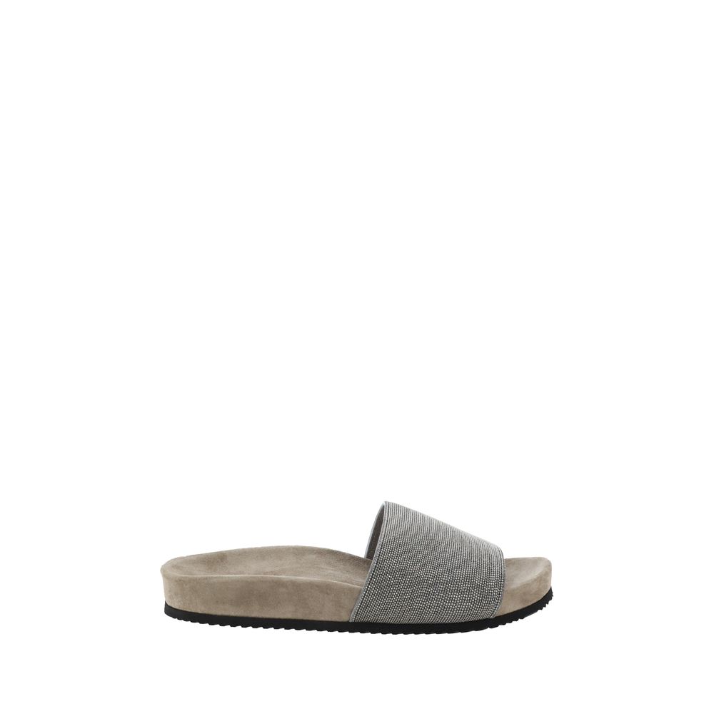 Sandales Brunello Cucinelli en cuir noires