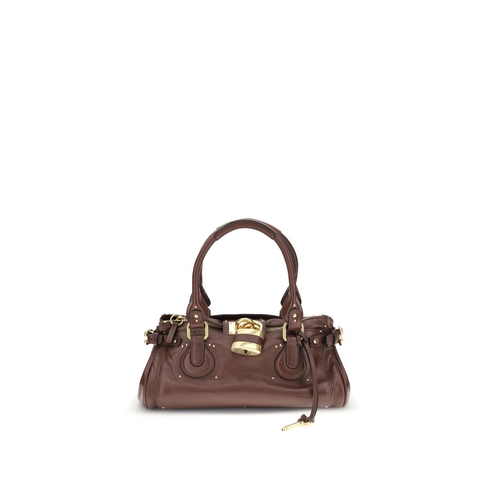 Sac Chloé Paddington en cuir grenat