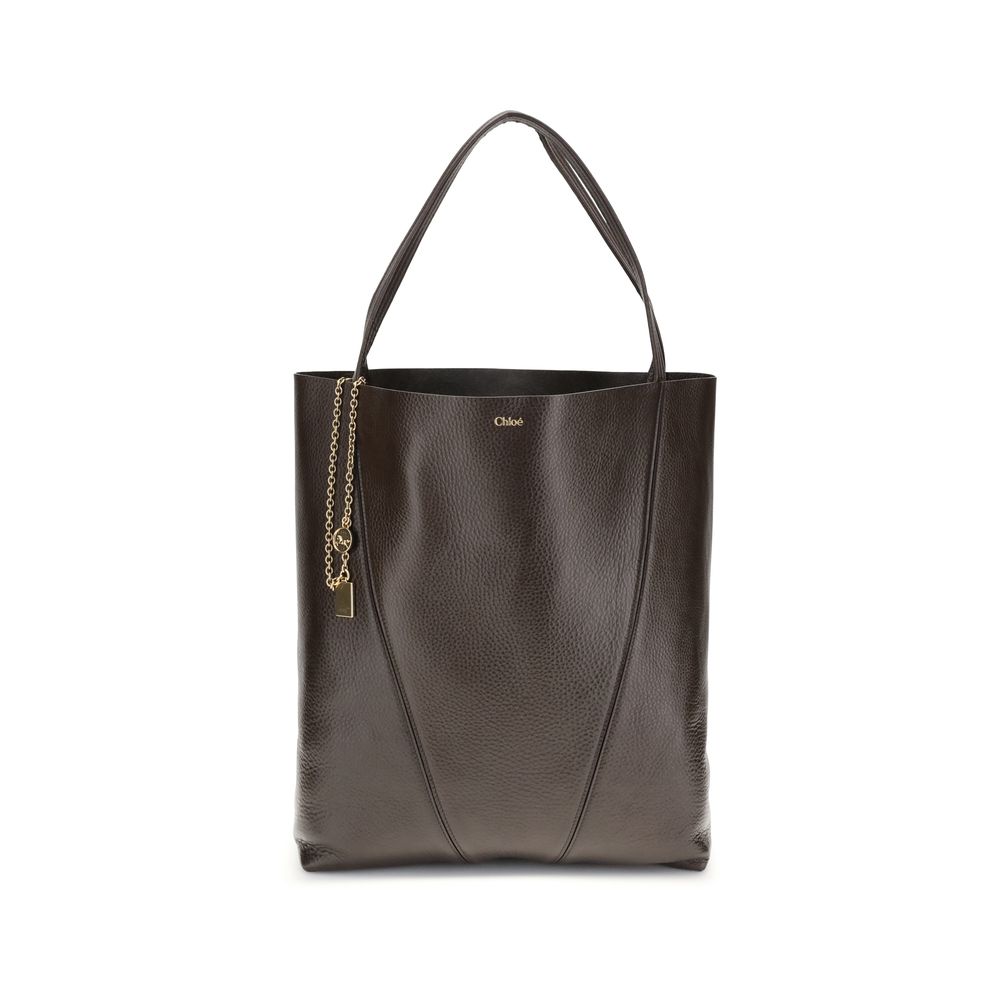 Sac tote Chloé Spin garnet
