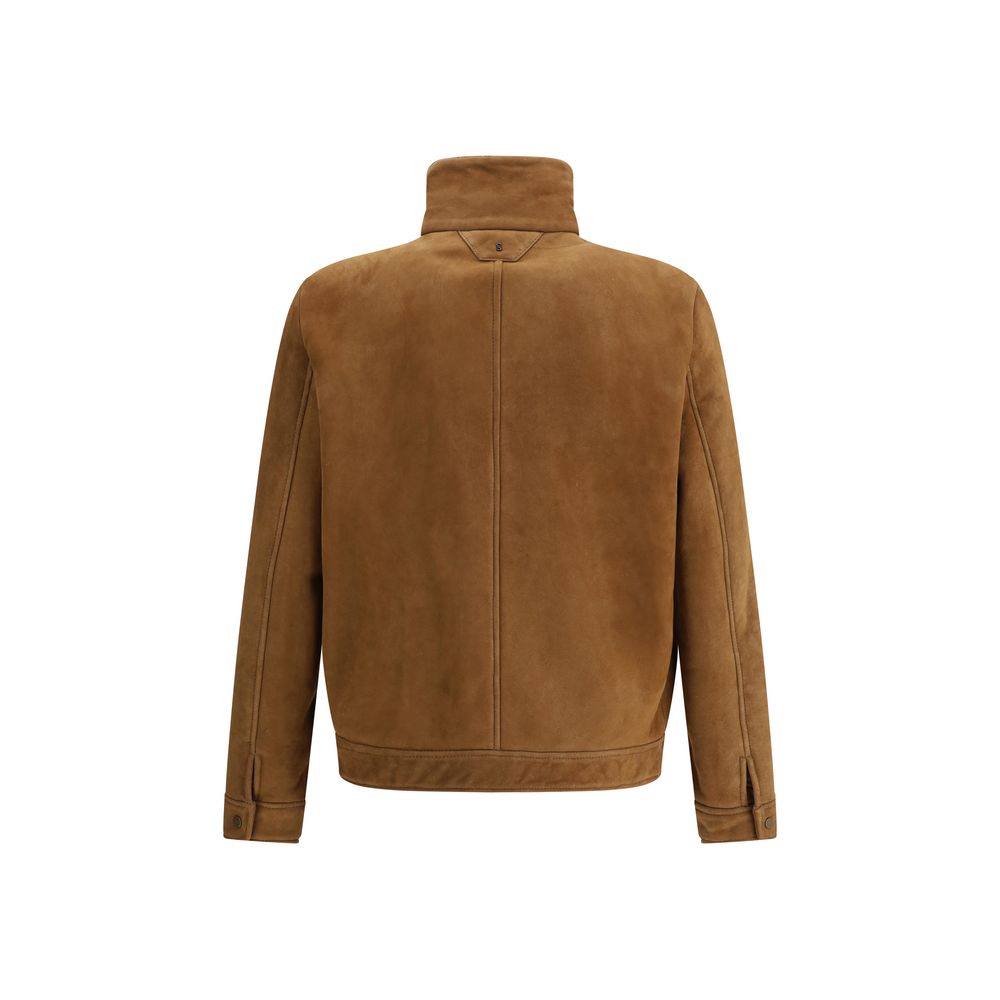 Veste Salvatore Santoro en cuir beige