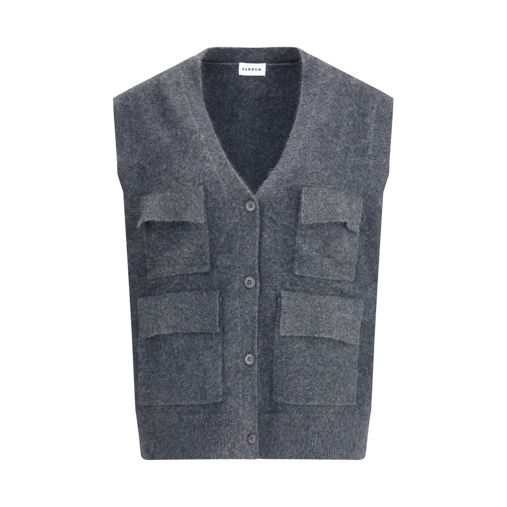 Gilet P.A.R.O.S.H. à poches beiges