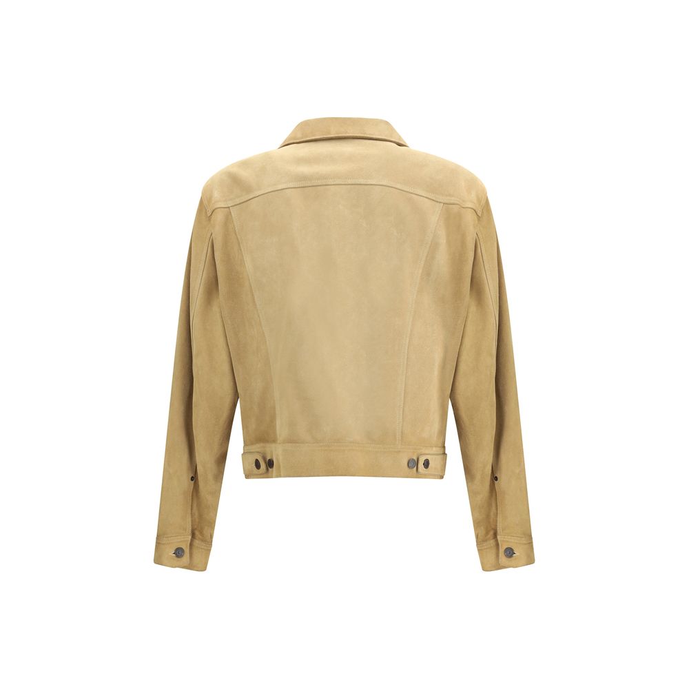 Veste Dsquared² en cuir brune