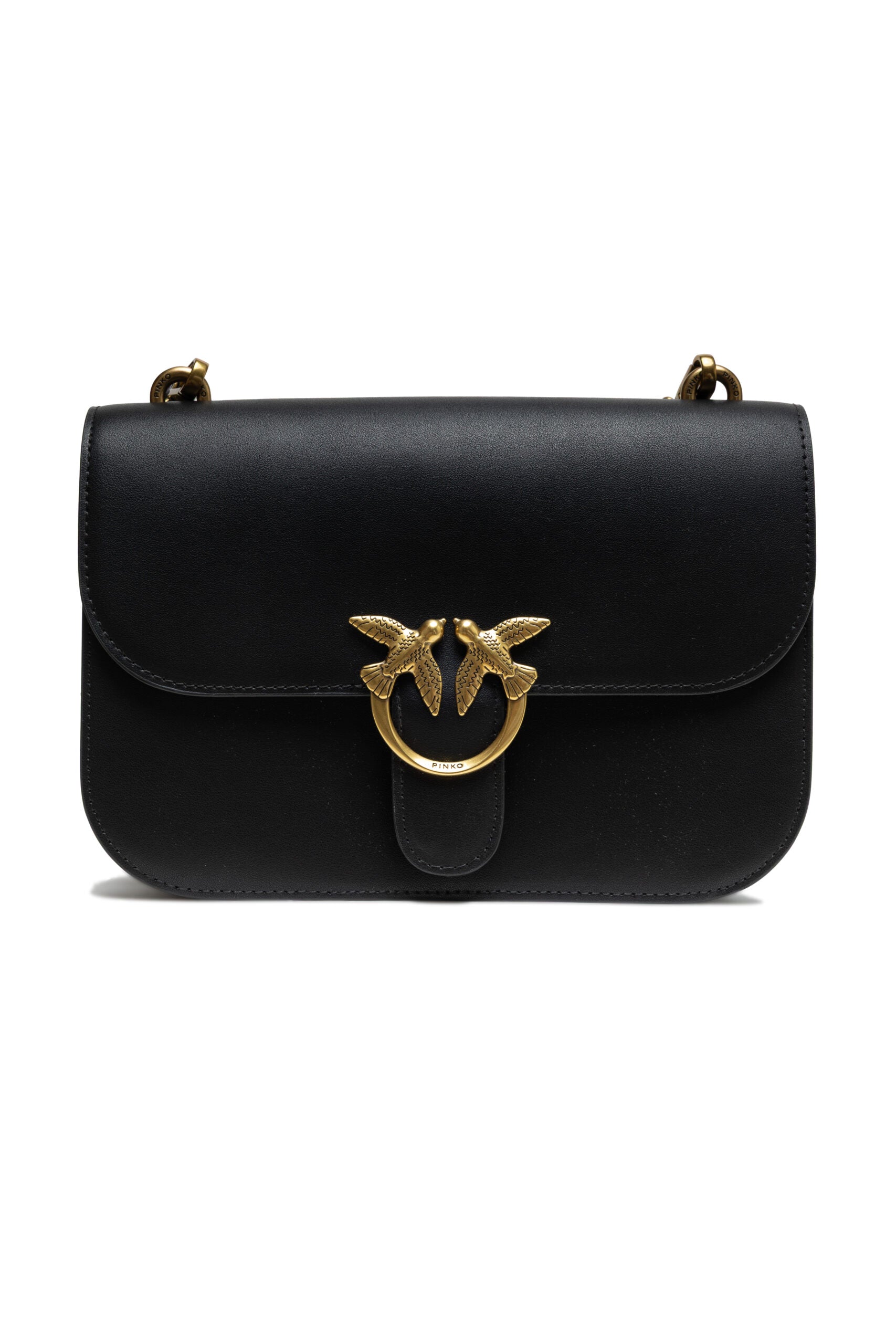 Sac PINKO Love en cuir noir