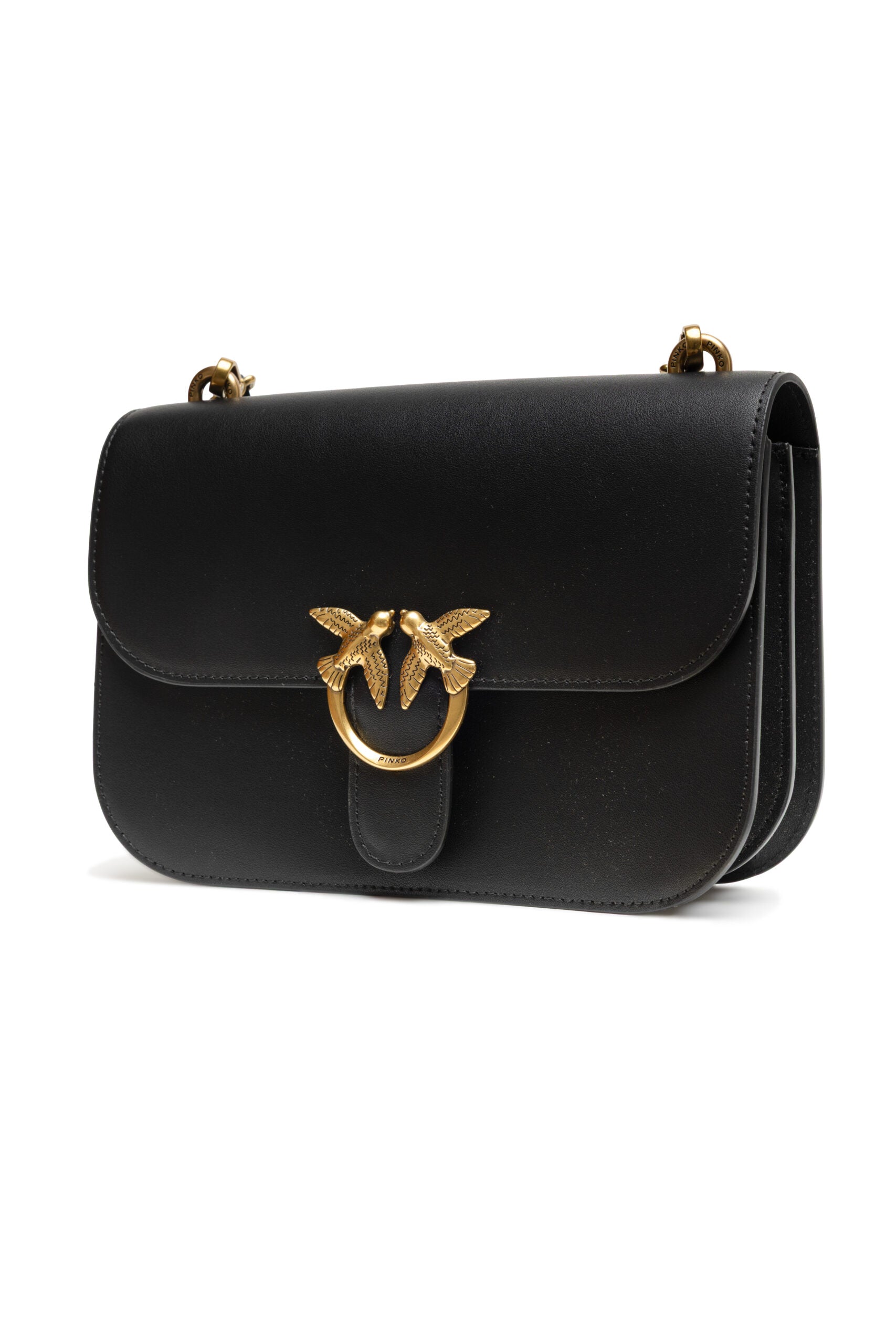 Sac PINKO Love en cuir noir