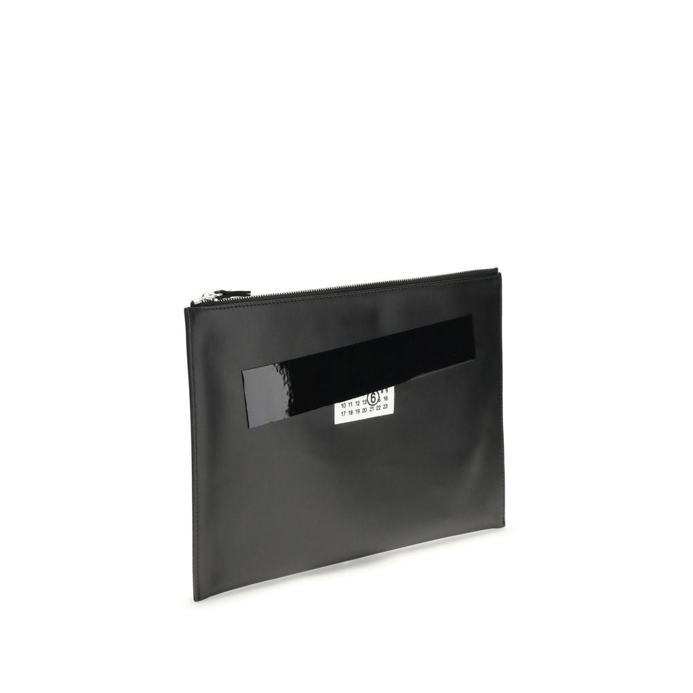 Sac MM6 Maison Margiela en cuir noir