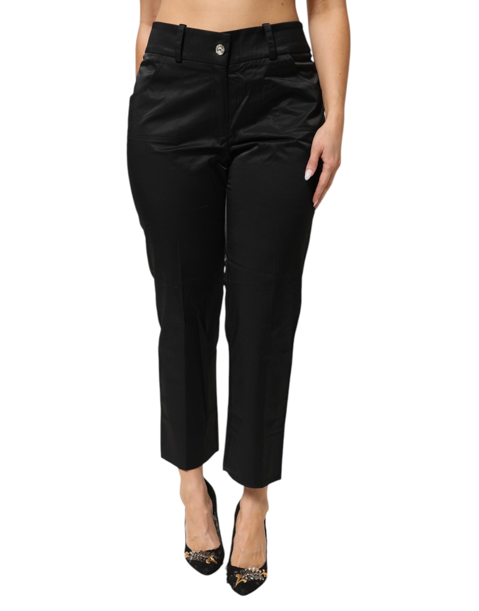 Pantalon Bencivenga cropped noir