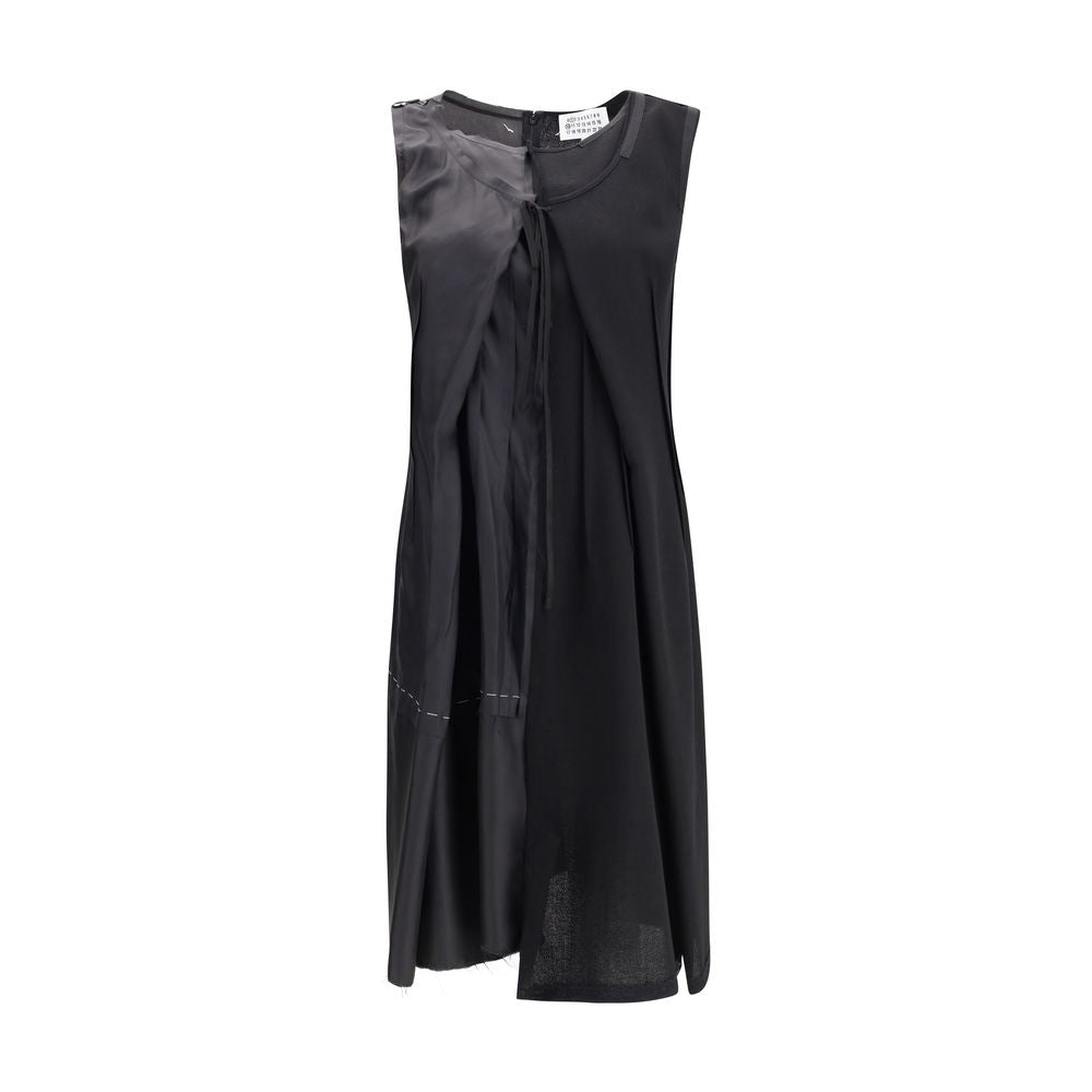 Robe Maison Margiela en laine grisâtre