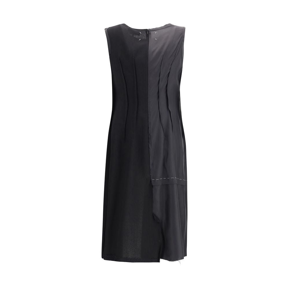 Robe Maison Margiela en laine grisâtre