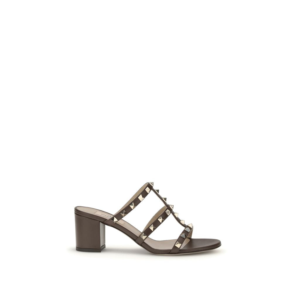 Sandales Valentino Garavani en cuir noires