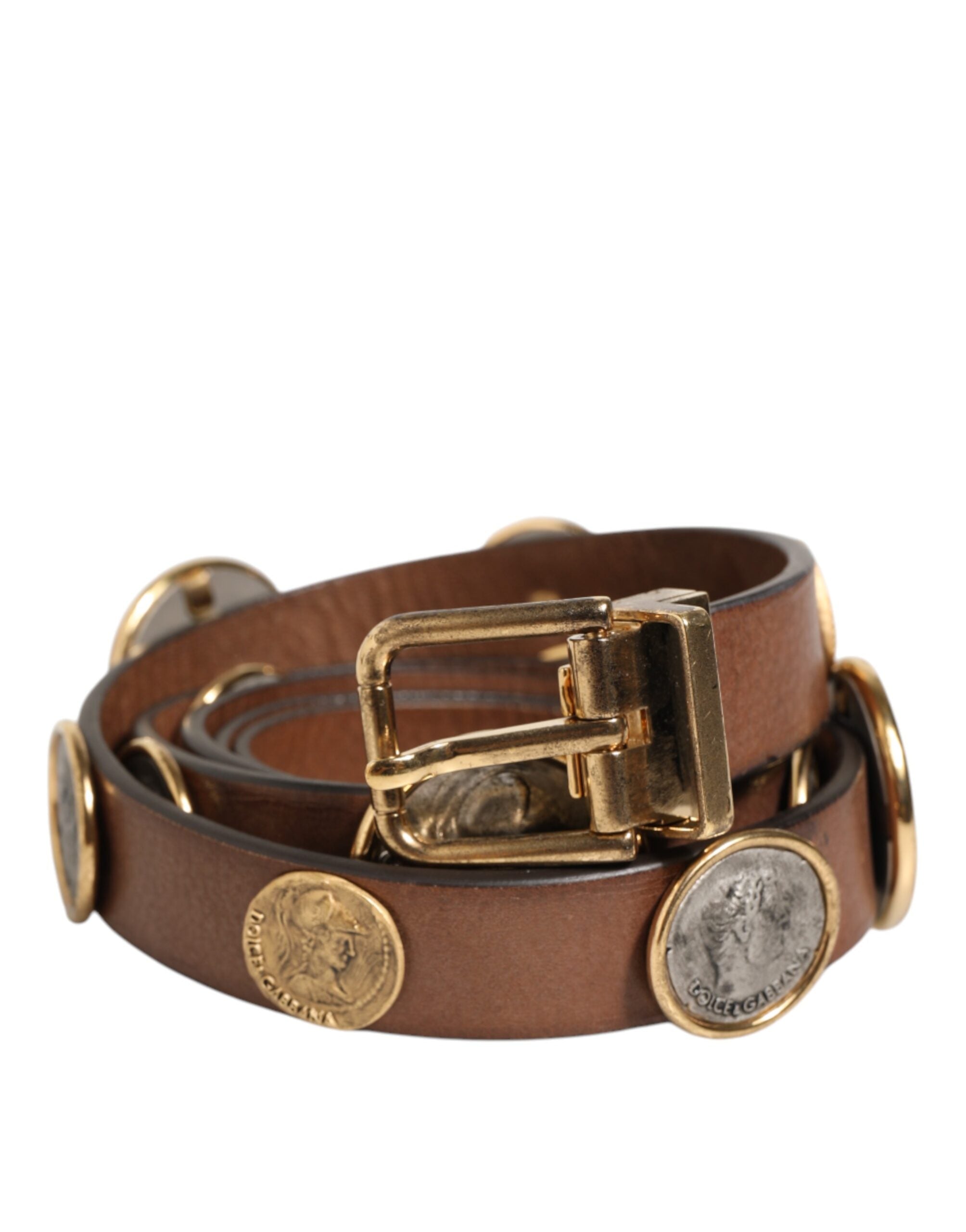 Ceinture Dolce & Gabbana en cuir marron