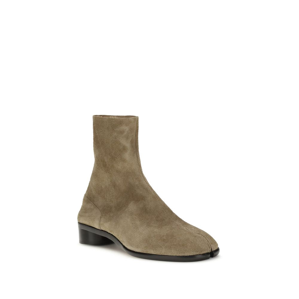 Bottines Maison Margiela en cuir beiges